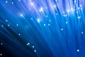 Fiber optics, abstract & blur background Royalty Free Stock Photo