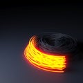Fiber optics, abstract & blur background Royalty Free Stock Photo
