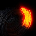 Fiber optics, abstract & blur background Royalty Free Stock Photo