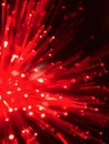 Fiber Optics Against Black Background Royalty Free Stock Photo