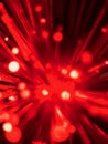 Fiber Optics Against Black Background Royalty Free Stock Photo