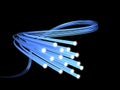 Fiber optics background Royalty Free Stock Photo