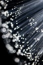 Fiber optics background with lots of light spots Royalty Free Stock Photo