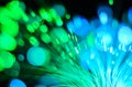 Fiber optics lights abstract