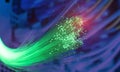 Fiber optics lights background Royalty Free Stock Photo
