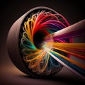 Fiber optics lights abstract background Royalty Free Stock Photo