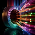 Fiber optics lights abstract background Royalty Free Stock Photo