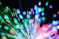 Fiber optics lights abstract Royalty Free Stock Photo