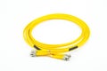 Fiber optics single mode patch cord ST to ST connector