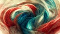 A fiber textured swirling colorful background