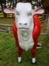 Fiberglass animals statues hereford bull