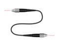 Fiber optic cable with SC, LC, FC and ST connector. vector illustration EPS10.