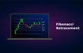 Fibonacci Retracement - technical analysis for determining support and resistance levels. Horizontal line on the Price Chart