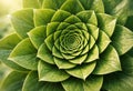 Fibonacci Spiral in Plant Growth Showing Mathematical Patterns in Nature Royalty Free Stock Photo