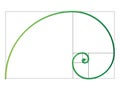 The Fibonacci spiral