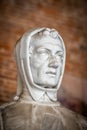 Fibonacci statue in old monumental cemetery on Piazza dei Miracoli in Pisa, Tuscany, Italy Royalty Free Stock Photo