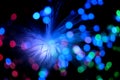 Fibre optic broadband technology concept blurred Royalty Free Stock Photo
