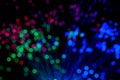 Fibre optic broadband technology concept blurred Royalty Free Stock Photo