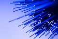 Fibre Optic cable threads Royalty Free Stock Photo