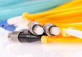 Fibre Optic Network Cables Royalty Free Stock Photo