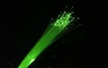 Fibre optics green Royalty Free Stock Photo