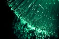 Fibre optics and reflections. Royalty Free Stock Photo