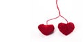 FIBRE RED HEARTS