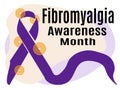 Fibromyalgia Awareness Month, Idea for a poster, banner, flyer or postcard on a medical theme