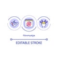 Fibromyalgia concept icon