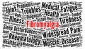 Fibromyalgia word cloud concept