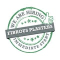 Fibrous plasters, we are hiring - printable labled