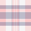 Fibrous texture plaid pattern, newborn seamless tartan vector. Complexity background textile check fabric in light and white Royalty Free Stock Photo