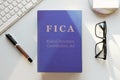 FICA or Federal Insurance Contributions Act book illustration Royalty Free Stock Photo