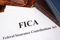 FICA Federal Insurance Contributions Act Royalty Free Stock Photo