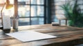 fice pad of paper on desk Royalty Free Stock Photo