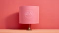 Fick Moot Mockup: Minimalist Textile Style Pink Lamp