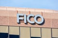 FICO sign on headquarters of Fair Isaac Corporation