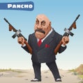 Fictional cartoon character - bandit Pancho