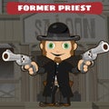 Fictional cartoon character - former priest