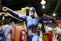 Fictional character action figure Captain America from Marvel comics