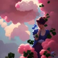 Pink clouds Royalty Free Stock Photo