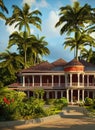Fictional Mansion in Apia, Tuamasaga, Samoa.