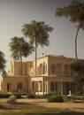 Fictional Mansion in Beersheba, Southern, Israel. Royalty Free Stock Photo