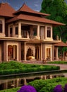 Fictional Mansion in Cimahi, Jawa Barat, Indonesia.