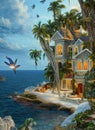 Fictional Mansion in Flying Fish Cove, , Christmas Island.