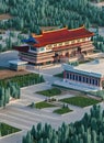 Fictional Mansion in Hyesan, Yanggang, North Korea.