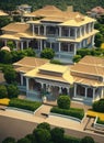 Fictional Mansion in Ikeja, Lagos, Nigeria. Royalty Free Stock Photo