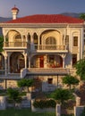 Fictional Mansion in Konak, ?zmir, Turkey. Royalty Free Stock Photo