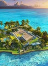Fictional Mansion in Papeete, Ãles du Vent, French Polynesia.