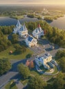 Fictional Mansion in Petrozavodsk, Kareliya, Russia.